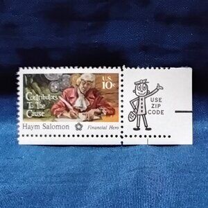 Uncirculated USA 1975 Contributors to the Cause: Haym Solomon 10 Cent Stamp!!